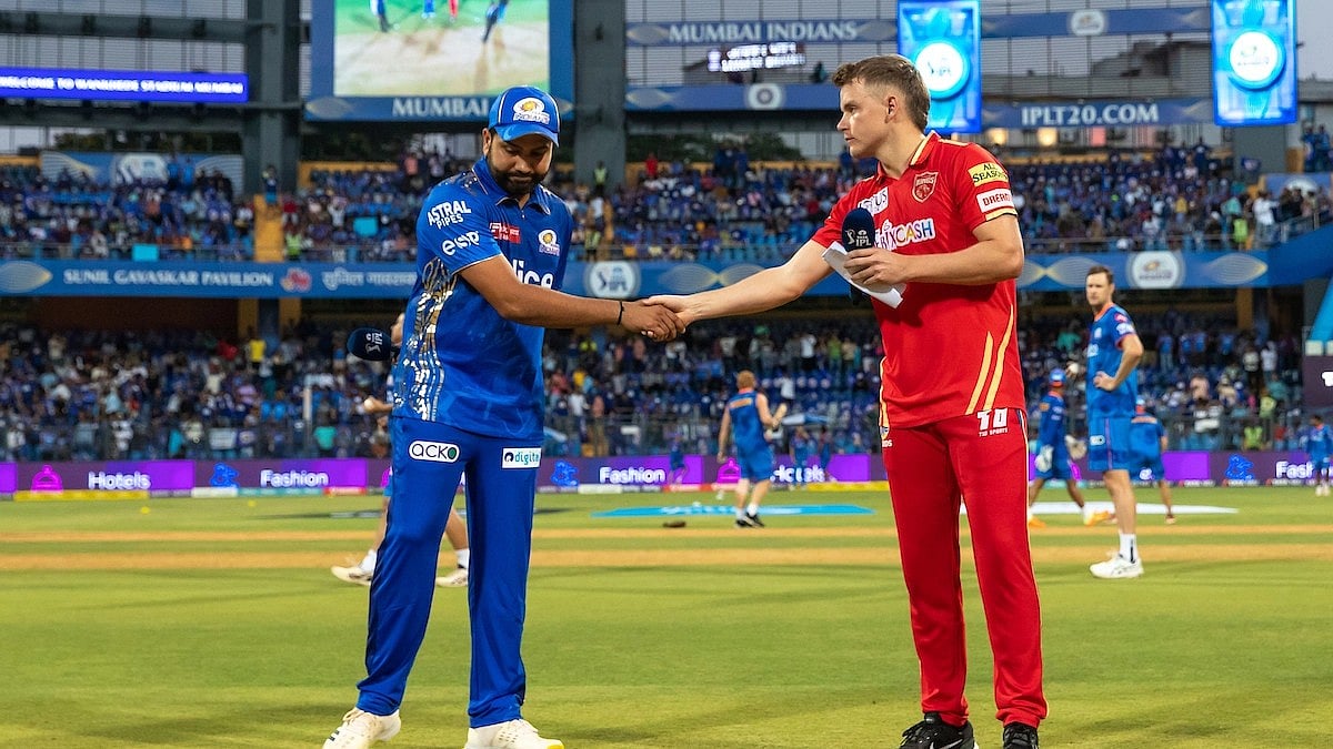 <div class="paragraphs"><p>Rohit Sharma of Mumbai Indians and Sam Curran of Punjab Kings at the toss during match 31 of the Tata Indian Premier League 2023 between the Mumbai Indians and the Punjab Kings</p></div>