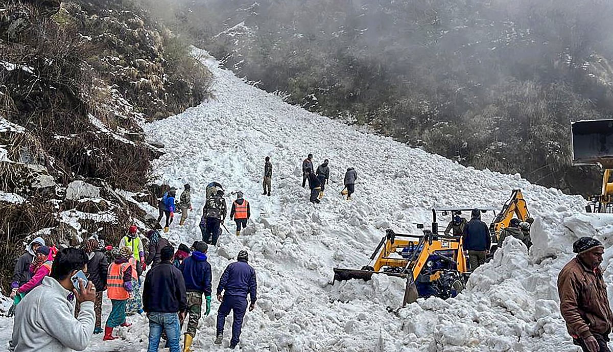 <div class="paragraphs"><p>A photo of the rescue operations  after an avalanche at Nathu La, in Sikkim, Tuesday, April 4.&nbsp;</p></div>
