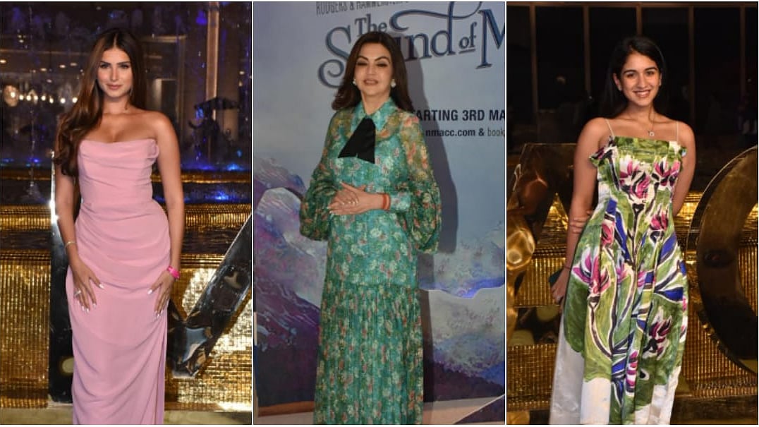 <div class="paragraphs"><p>Tara Sutaria, Nita Ambani, and Radhika Merchant at NMACC.</p></div>