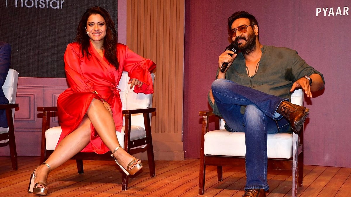 <div class="paragraphs"><p>Ajay Devgn and Kajol at trailer launch for<em> The Trial.</em></p></div>