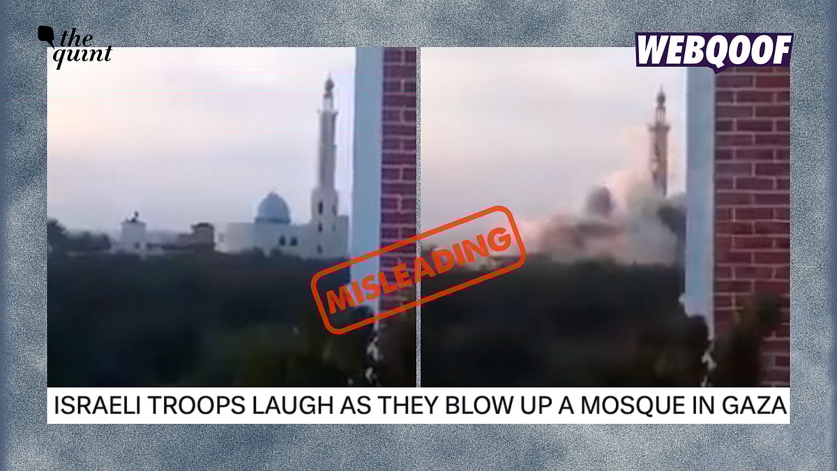 <div class="paragraphs"><p>The video of IDF bombing a mosque in Gaza is an old one.</p></div>