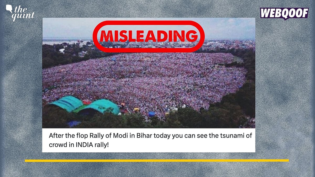 <div class="paragraphs"><p>Fact-Check: This image is old and not from the recent rally in Bihar.&nbsp;</p></div>