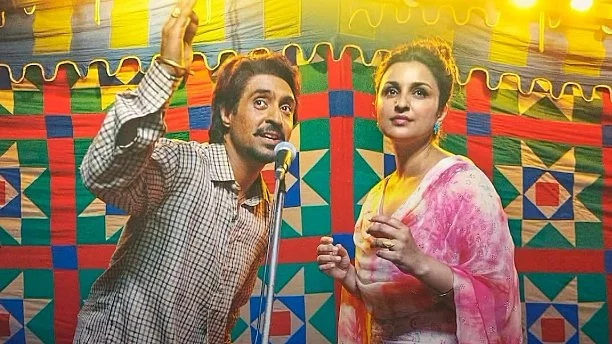 <div class="paragraphs"><p>Diljit Dosanjh and Parineeti Chopra in the poster for<em> Amar Singh Chamkila.</em></p></div>