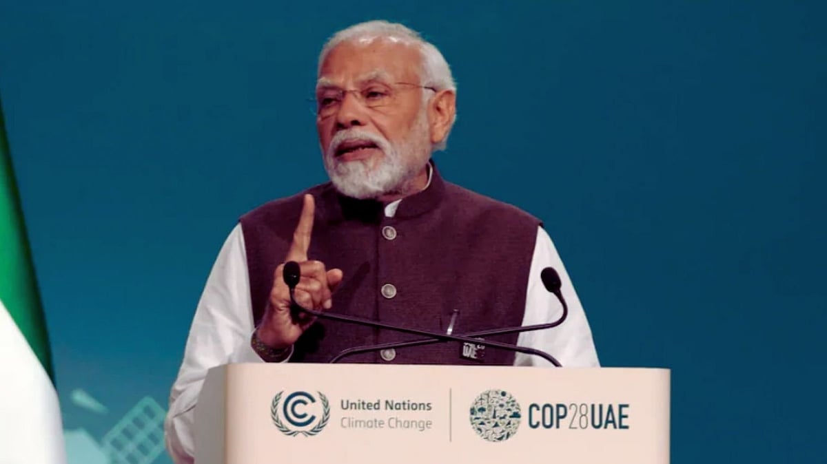 <div class="paragraphs"><p>Image used for representation only. PM Modi speaking at COP28.</p></div>