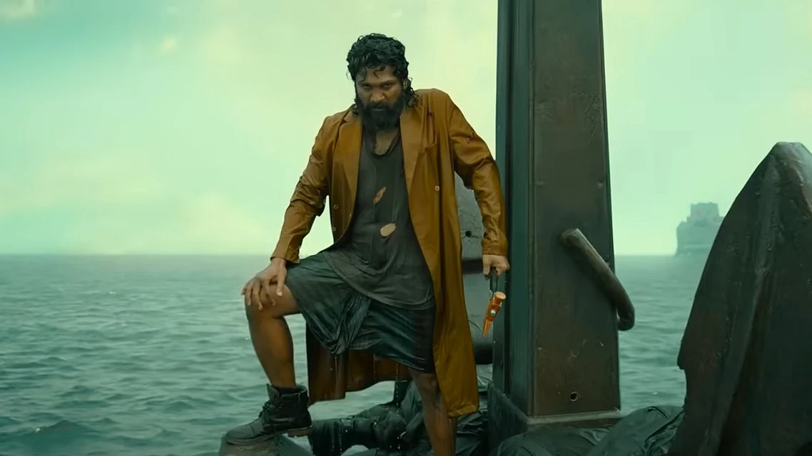 <div class="paragraphs"><p>Allu Arjun in a still from<em> Pushpa: The Rule.</em></p></div>