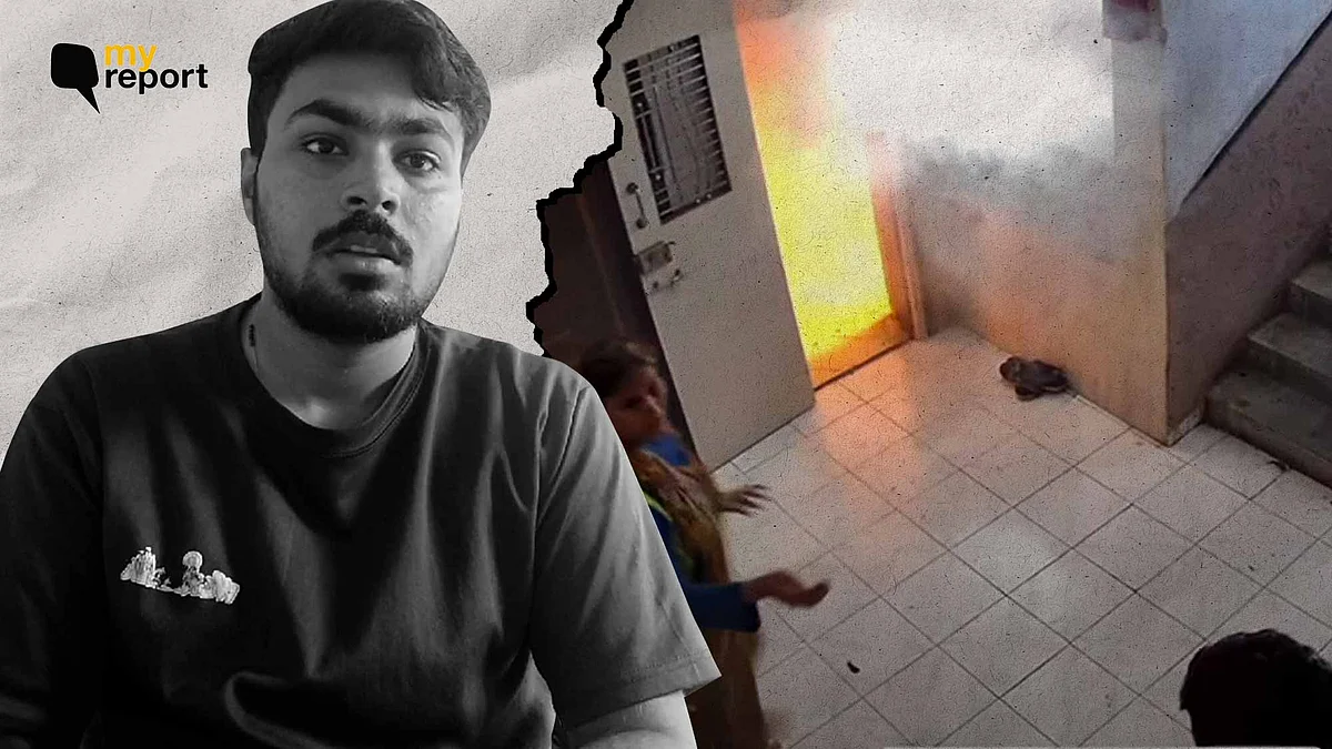<div class="paragraphs"><p>On 28 November, the detachable batter of e-scooter caught fire at Kishan's home in Navi Mumbai.</p></div>