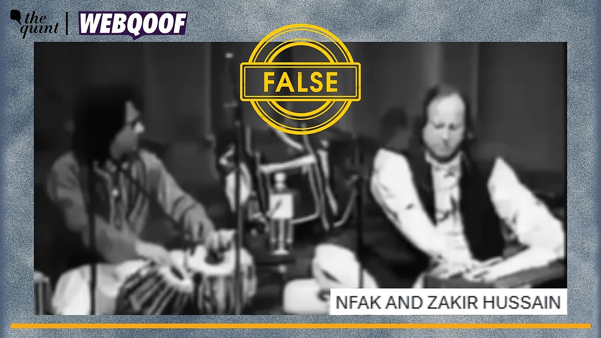 <div class="paragraphs"><p>Fact-Check | The man on the left side is being misidentified as Ustad Zakir Hussain.</p></div>