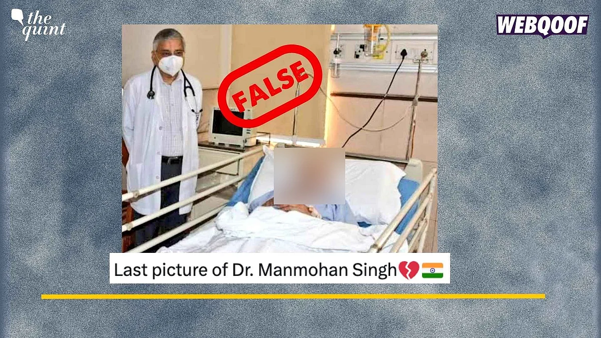 <div class="paragraphs"><p>Fact-Check: An old image of Manmohan Singh is going viral to falsely claim that it is the last photo of him before his death.</p></div>