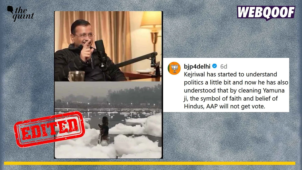 <div class="paragraphs"><p>Fact-check: A clipped video was shared by BJP Delhi of Arvind Kejriwal talking about the Yamuna river's clean-up and securing votes.</p></div>