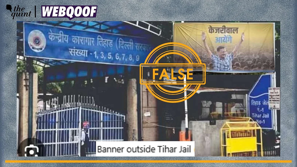 <div class="paragraphs"><p>Fact-Check | This image has been altered to add the poster of Kejriwal.</p></div>