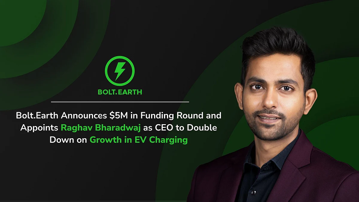 <div class="paragraphs"><p>Bolt.Earth Secures $5M Funding, Appoints New CEO to Scale India’s EV Charging Network</p><h3></h3></div>