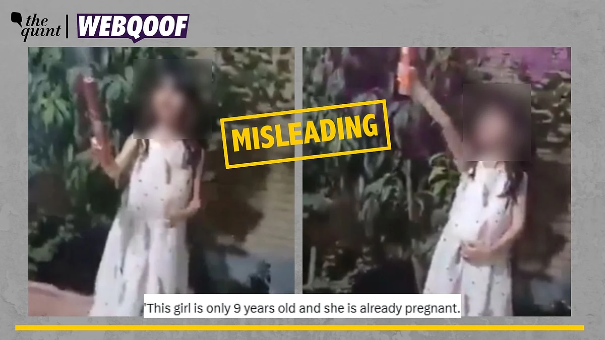 <div class="paragraphs"><p>Fact-Check | The claim about this nine-year-old being pregnant is false.</p></div>