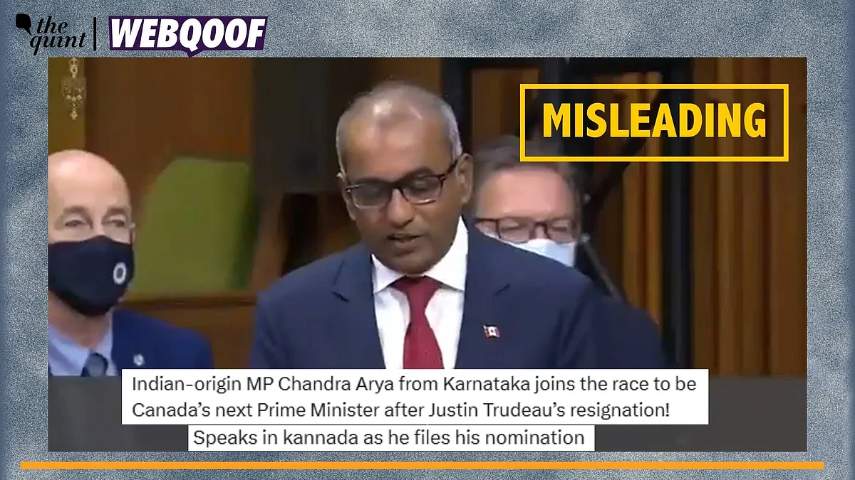 <div class="paragraphs"><p>Fact-Check | The video of Canadian MP Chandra Arya is old and is not recent.</p></div>
