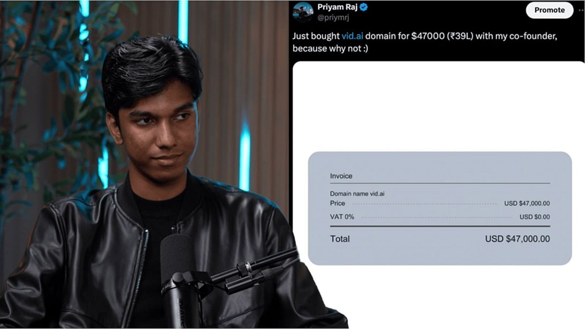 <div class="paragraphs"><p>Priyam Raj, co-founder of Vid.AI</p></div>