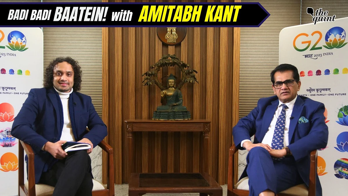 <div class="paragraphs"><p>former NITI Aayog CEO and G20 Sherpa Amitabh Kant interview on Badi Badi Baatein.</p></div>