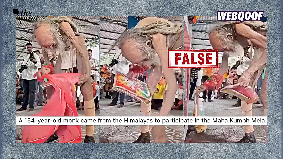 <div class="paragraphs"><p>A video of an elderly man offering prayers has gone viral with the false claim that it shows a 154-year-old Himalayan monk who attended the 2025 Maha Kumbh Mela.</p></div>