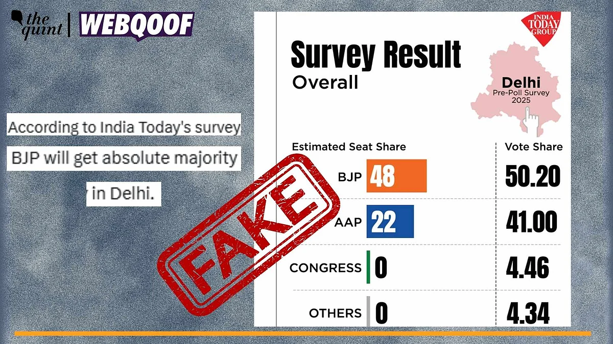 <div class="paragraphs"><p>Fact-Check | The survey is fake and does not show a real one conducted by India Today.</p></div>