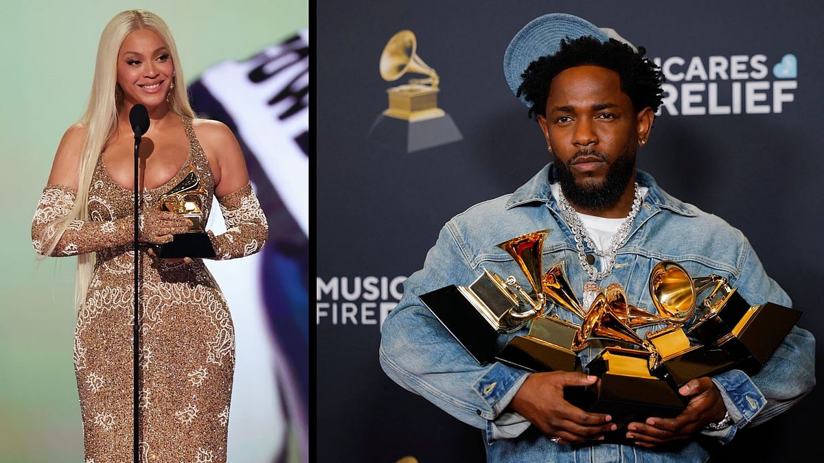 <div class="paragraphs"><p>Beyoncé, Kendrick Lamar win 'Album of the Year' and 'Song of the Year' at the Grammys.</p></div>