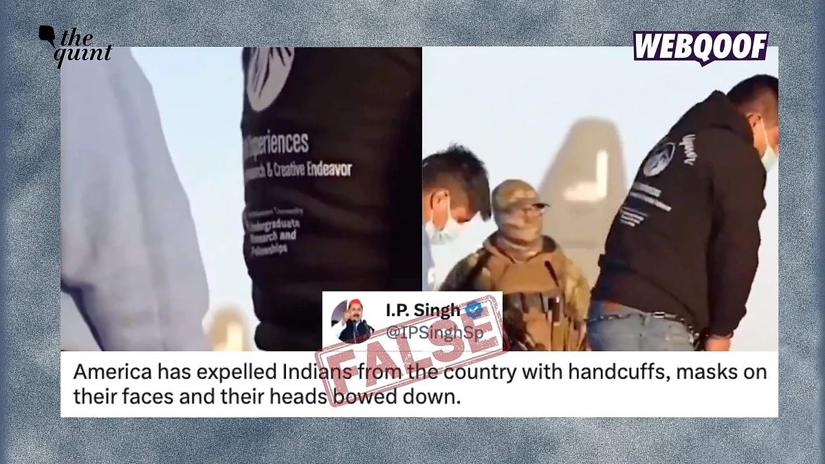 <div class="paragraphs"><p>A video showing people being deported while boarding a plane has gone viral with the false claim that it shows Indian nationals being deported from the USA.</p></div>