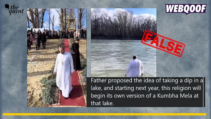 <div class="paragraphs"><p>A video showing a priest performing an Orthodox Christian Epiphany ritual is being falsely linked to Kumbh Mela.</p></div>