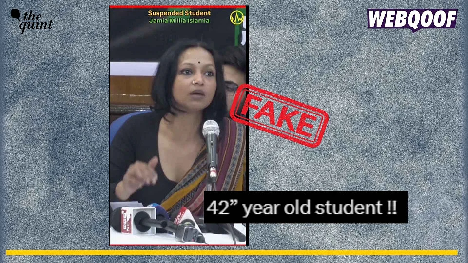 <div class="paragraphs"><p>A false claim stating that Jyoti, PhD scholar from Jamia Millia Islamia University is 42 years old is going viral online.</p></div>