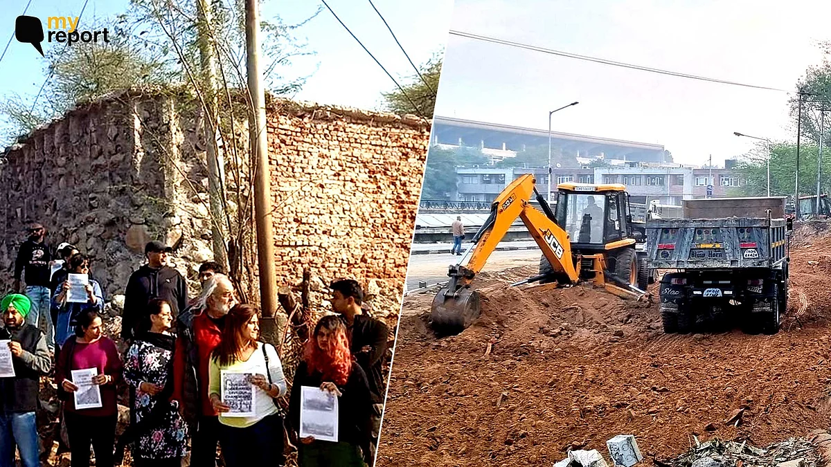 <div class="paragraphs"><p>A part of the Rock Garden wall was demolished by the Chandigarh administration to widen the existing road and create additional parking space.</p></div>