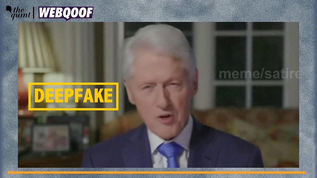 <div class="paragraphs"><p>Fact-Check | This video of Bill Clinton is a deepfake and does not show real visuals.</p></div>