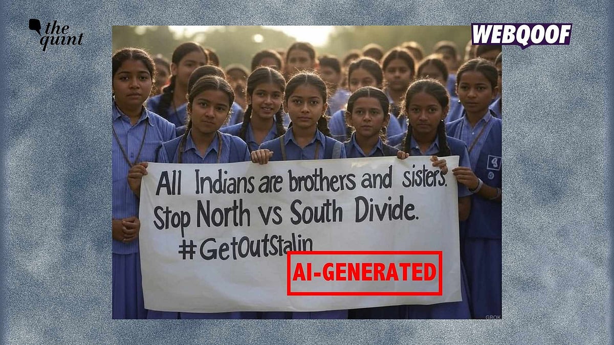 <div class="paragraphs"><p>An AI-generated image has gone viral to falsely claim that it shows schoolchildren protesting against Tamil Nadu CM MK Stalin.</p></div>