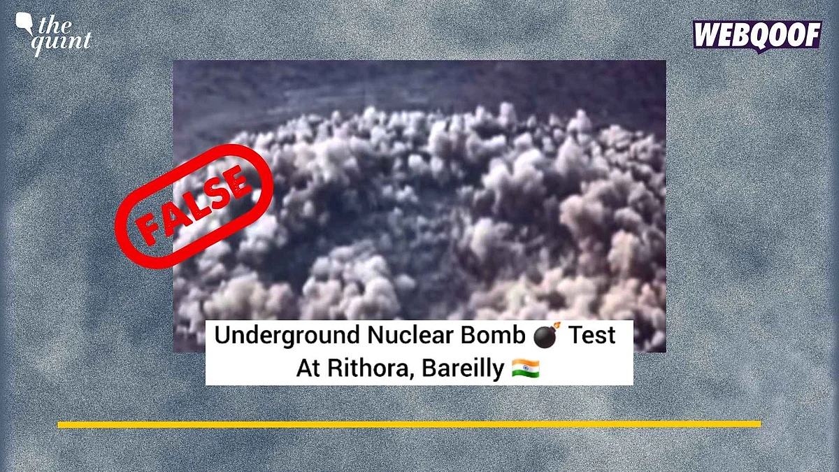 <div class="paragraphs"><p>Fact-Check: There are no credible reports to prove a recent nuclear test in Bareilly.</p></div>
