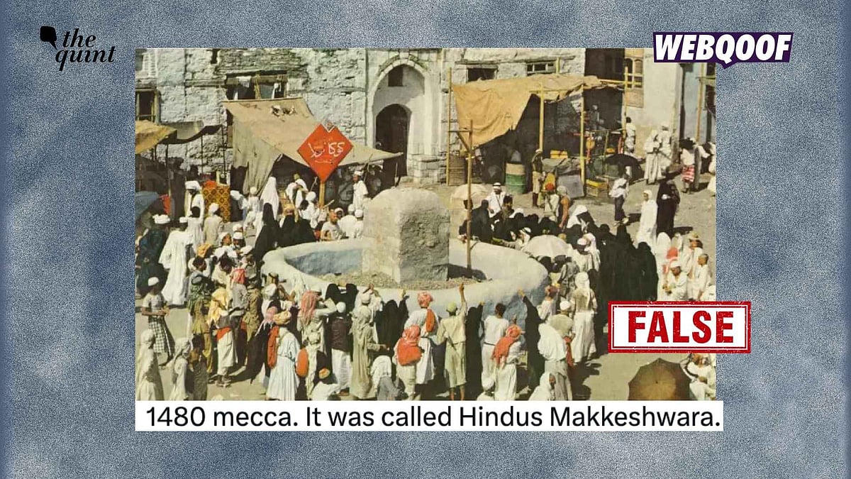 <div class="paragraphs"><p>A 1953 photograph from Saudi Arabia's Mina is being shared to falsely claim that it shows a shivling denoting 'Makkeshwar Mahadev' in Mecca.</p></div>