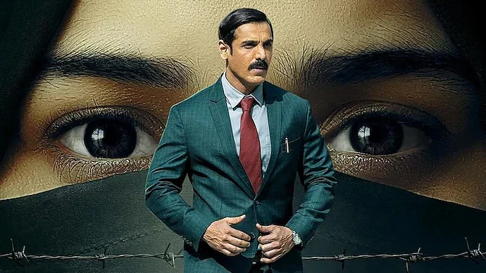 <div class="paragraphs"><p>John Abraham in the poster for<em> The Diplomat.</em></p></div>