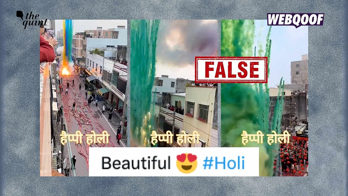 <div class="paragraphs"><p>A video from China has gone viral with the false claim that it shows Holi celebrations.</p></div>