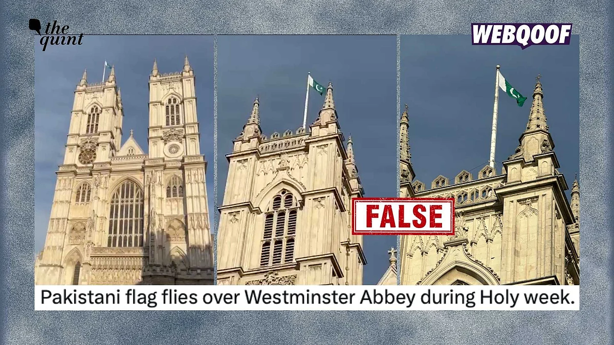 <div class="paragraphs"><p>An old video is being shared to falsely claim that it shows a recent clip of Pakistan's flag flying on top of Britain's Westminster Abbey church during Holy week.</p></div>