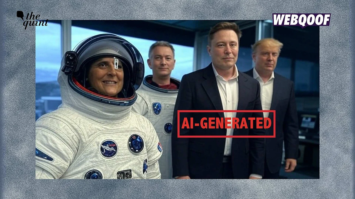 <div class="paragraphs"><p>An AI-generated image has gone viral as a real photo of astronauts Sunita Williams and Butch Wilmore with Elon Musk and Donald Trump, after the astronauts returned to Earth.</p></div>