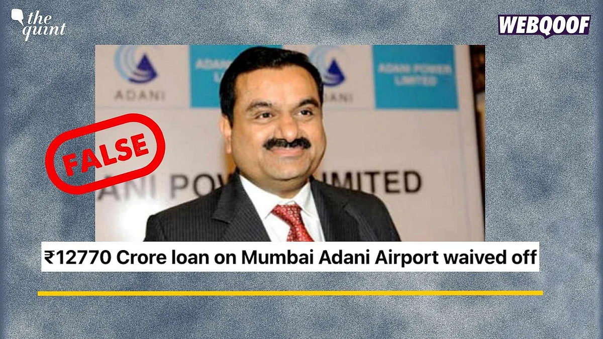 <div class="paragraphs"><p>Fact-Check: The loan was granted and assured by the SBI and not 'waived,' as claimed.&nbsp;</p></div>