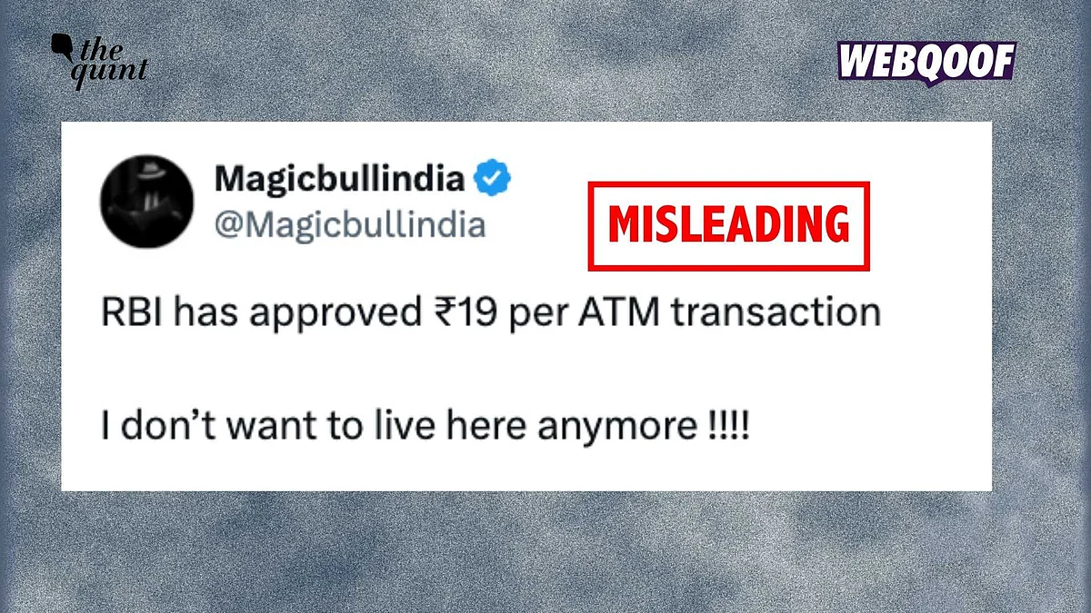 <div class="paragraphs"><p>Several social media users have shared posts which imply that the RBI has approved a hike in fees for every ATM transaction. However, this is misleading.</p></div>