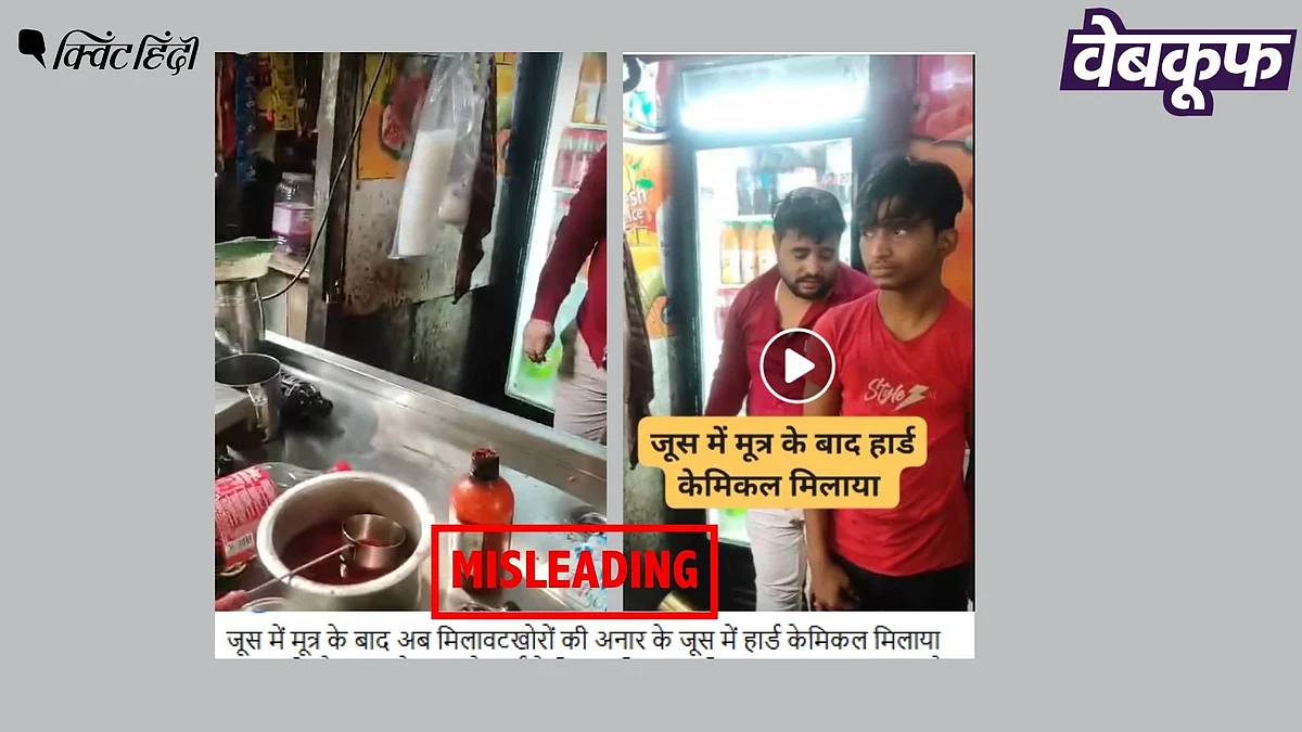 <div class="paragraphs"><p>दिल्ली: अनार के जूस में हार्ड केमिकल मिलाने का यह दावा भ्रामक है</p></div>