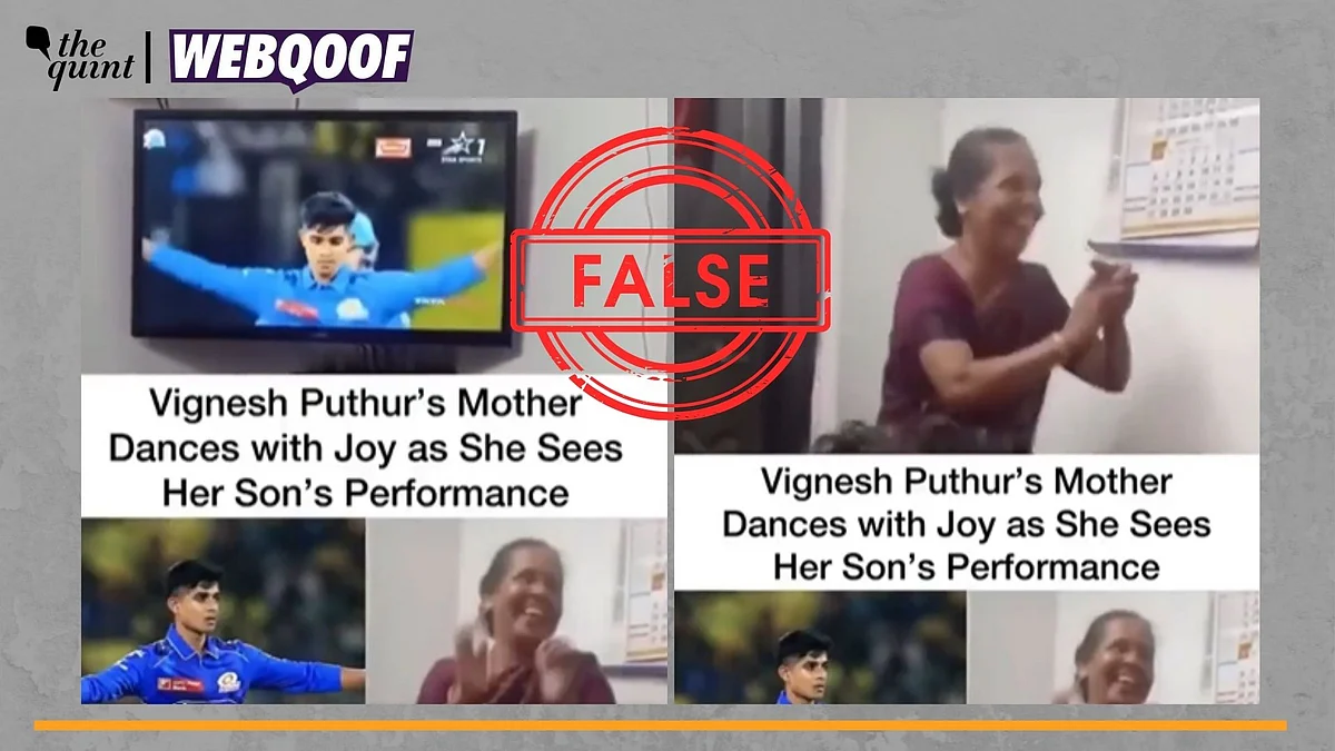 <div class="paragraphs"><p>Fact-Check | The video does not show Vignesh Puthur's mother dancing.</p></div>