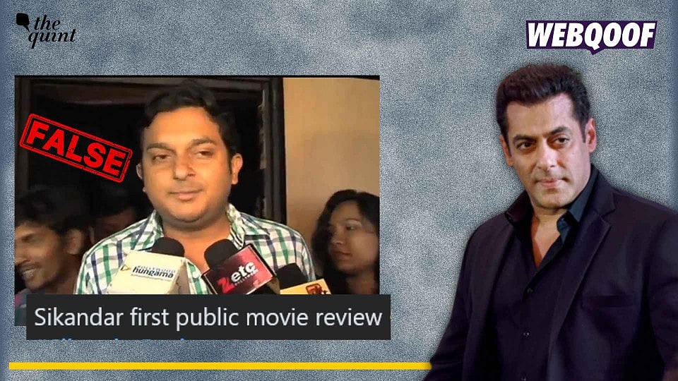 <div class="paragraphs"><p>An old video from 2014 showing public's reaction to Salman Khan's movie Kick is being falsely shared as a review for recently released movie, Sikandar.</p></div>