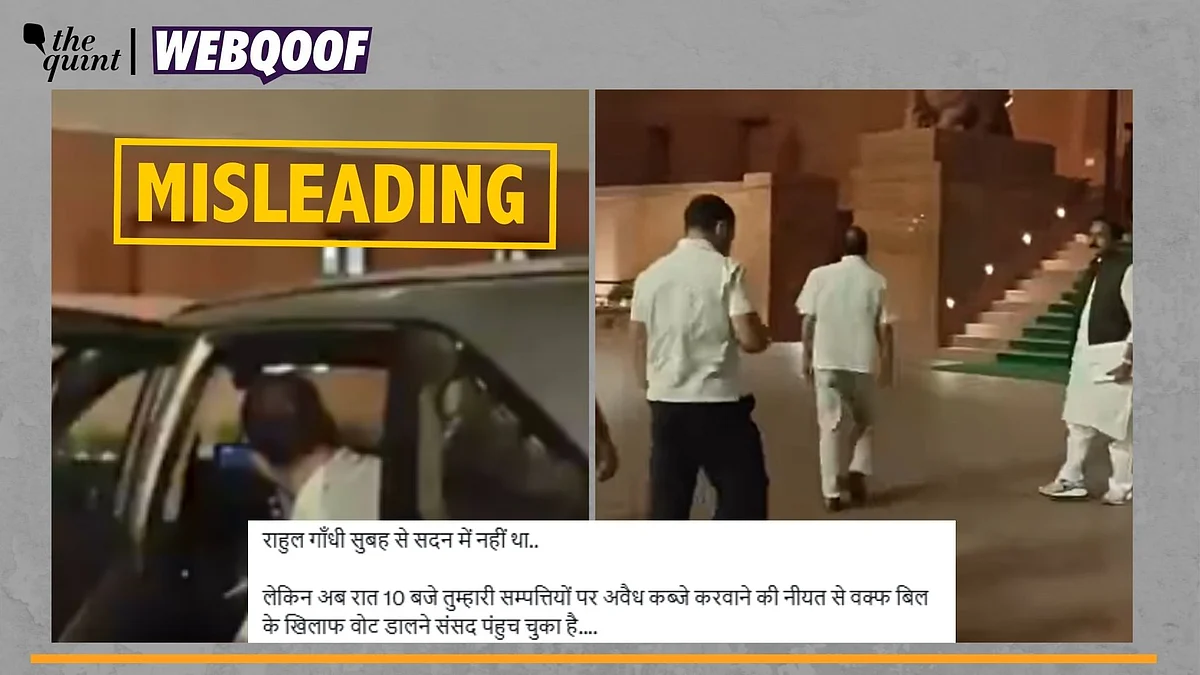 <div class="paragraphs"><p>फॅक्ट चेक | हा व्हिडिओ दिशाभूल करणाऱ्या संदर्भात शेअर केला जात आहे.</p></div>