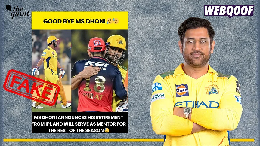 <div class="paragraphs"><p>Fact-Check: False claims about MS Dhoni retiring in the middle of 2025 IPL season goes viral as real.</p></div>