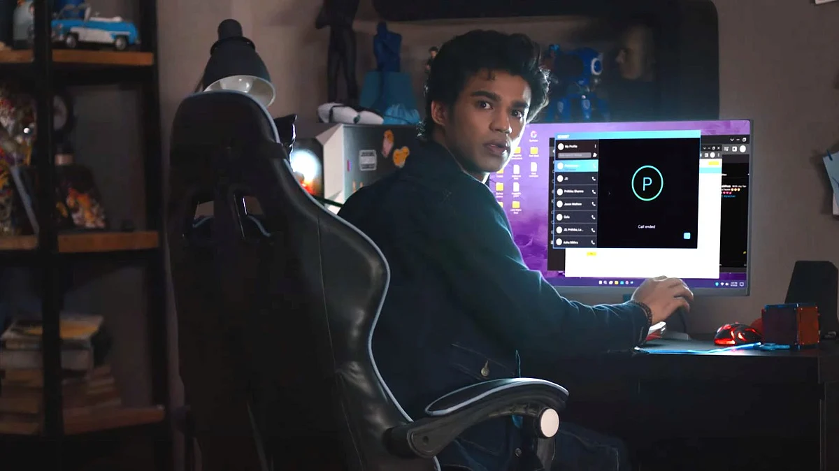 <div class="paragraphs"><p>Babil Khan in a still from the trailer for<em> Logout.&nbsp;</em></p></div>