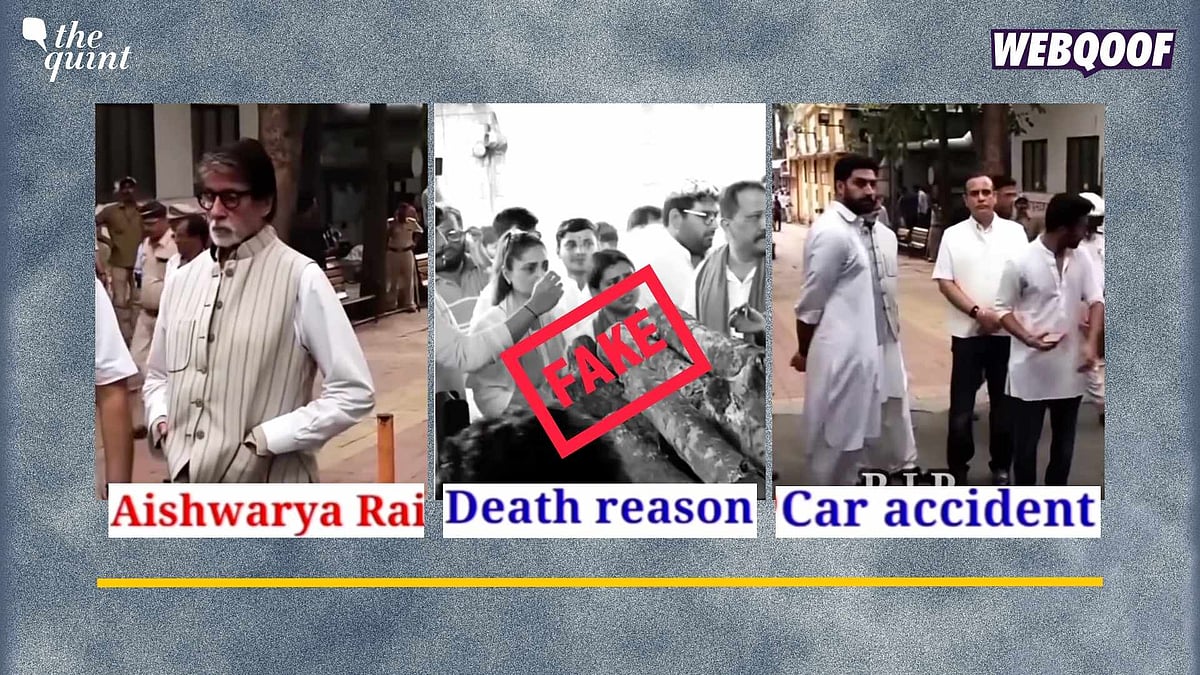 <div class="paragraphs"><p>Fact-Check: Aishwarya Rai Bachchan has not passed away. This claim is fake.&nbsp;</p></div>