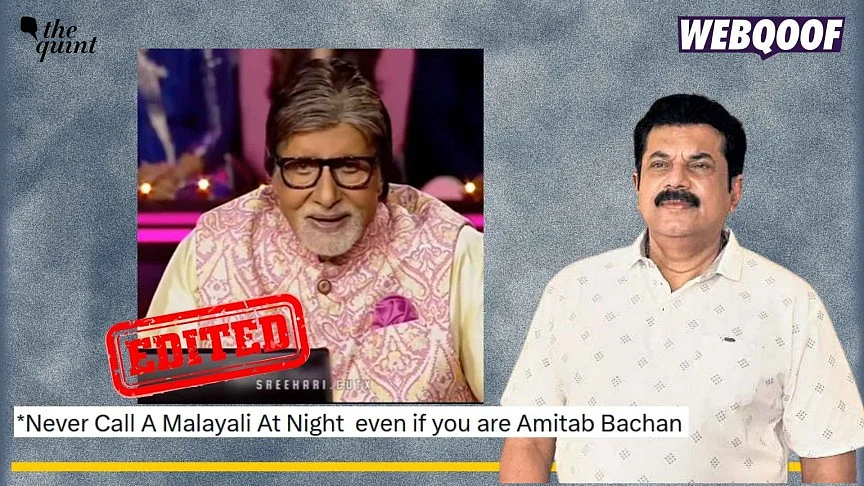 <div class="paragraphs"><p>An altered video is going viral on social media to claim that Mukesh abused Amitabh Bachchan on KBC show for calling him late at night.</p></div>