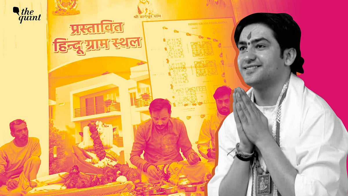 <div class="paragraphs"><p>Self-styled godman Bageshwar Baba attended the foundation stone-laying ceremony for India's first village for only Hindus in Gadha, Madhya Pradesh on 2 April.</p></div>