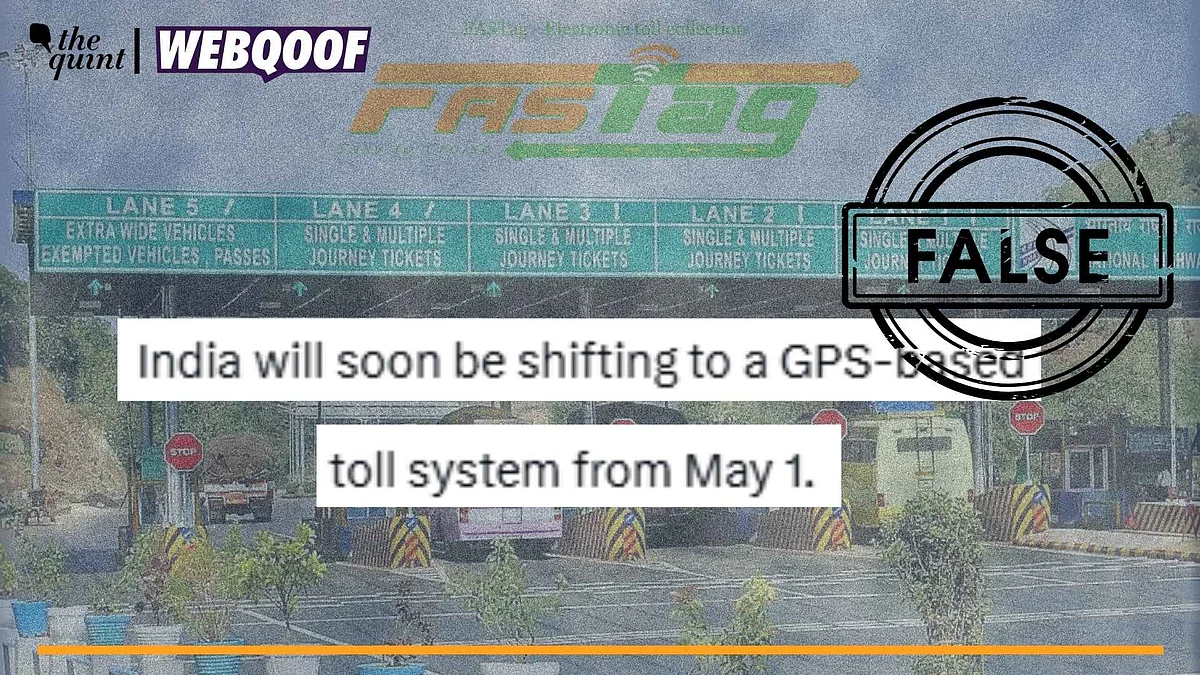 <div class="paragraphs"><p>Fact-Check | The claim of India shifting to a GPS-based toll system from 1 May is false.</p></div>