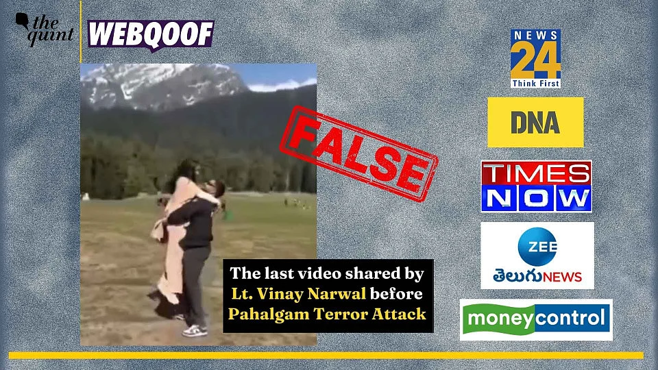 <div class="paragraphs"><p>A video showing a couple dancing in Pahalgam is being falsely linked to Navy officer Vinay Narwal who got killed at Pahalgam terror attack.</p></div>