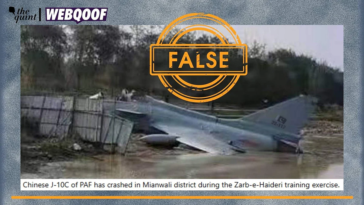 <div class="paragraphs"><p>Fact-Check | The image is old and does not show Pakistan Air Force's jet recently crashing.</p></div>