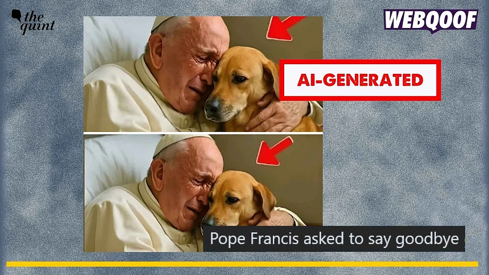 <div class="paragraphs"><p>An AI-generated image of Pope Francis crying while hugging a dog is going viral as a 'last photo' of them together.</p></div>