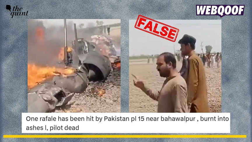 <div class="paragraphs"><p>An old video of a crashed fighter jet is going viral on social media where users are claiming that it shows a Rafale that was hit by Pakistan recently. </p></div>